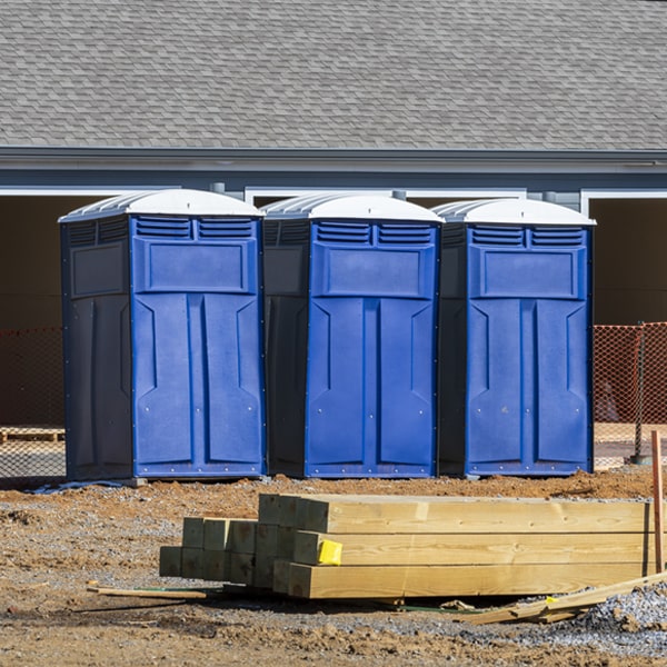 how can i report damages or issues with the portable restrooms during my rental period in Lucerne CA